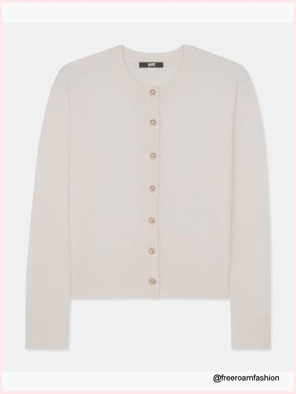 Women's 100% Cashmere Button Cardigan - Lightweight Long Sleeve - Picture 2 of 2